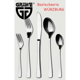 GRAEWE Wurzburg Table Spoons Stainless Steel 6 Pieces