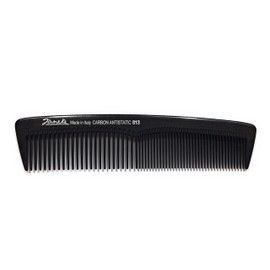 Jäneke Pocket Comb 55813 Carbon Comb Approx. 14 cm (Anti-Static) Compact Universal Hair Comb Fine and Wide Teeth Beard Comb (813)