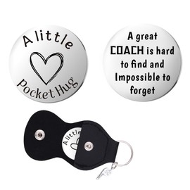 Coach Appreciation Thank You Gifts for Baseball Coach Pocket Hug Token Retirement Gifts A Great Coach is Hard to Find and Impossible to Forget Softball Instructor Christmas Birthday Keychains