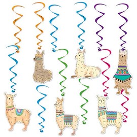 Llama Hanging Swirls (12 Pcs) - 1 Pack