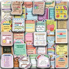 54Pcs Mental Health Stickers Mental Health Matters Awareness Vinyl Laptops Decals Kids Teens Adults Gifts Therapist Water Bottles， Kindle Book Decorative Therapist Gifts