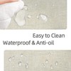 Leather Placemats and Coaster Sets 6, Large Table Mats, Waterproof