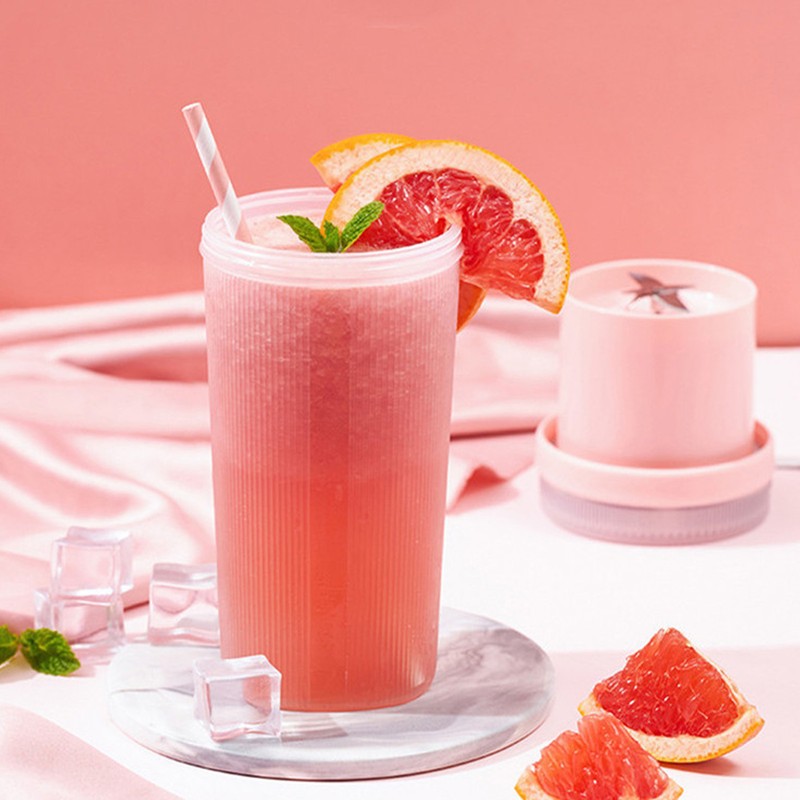 300ml USB Charging Electric Juicer Cup Security Lock Blender with