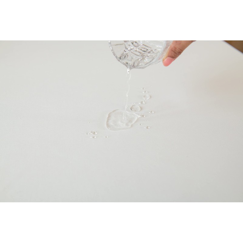 CUSHY HOME Oxford Decorative Rectangular Tablecloth - Waterproof, Wipeable Polyester,