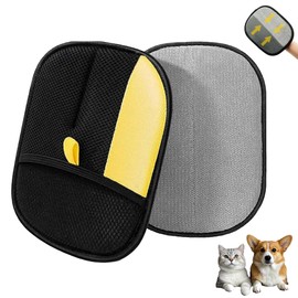 Pure Path Pet Hair Remover - Purepath Hair Removal Glove - Electrostatic Reusable Washable Cats & Dogs Magic Brush for Couch, Clothing, Carpet, Furniture, Car Seats (Yellow)