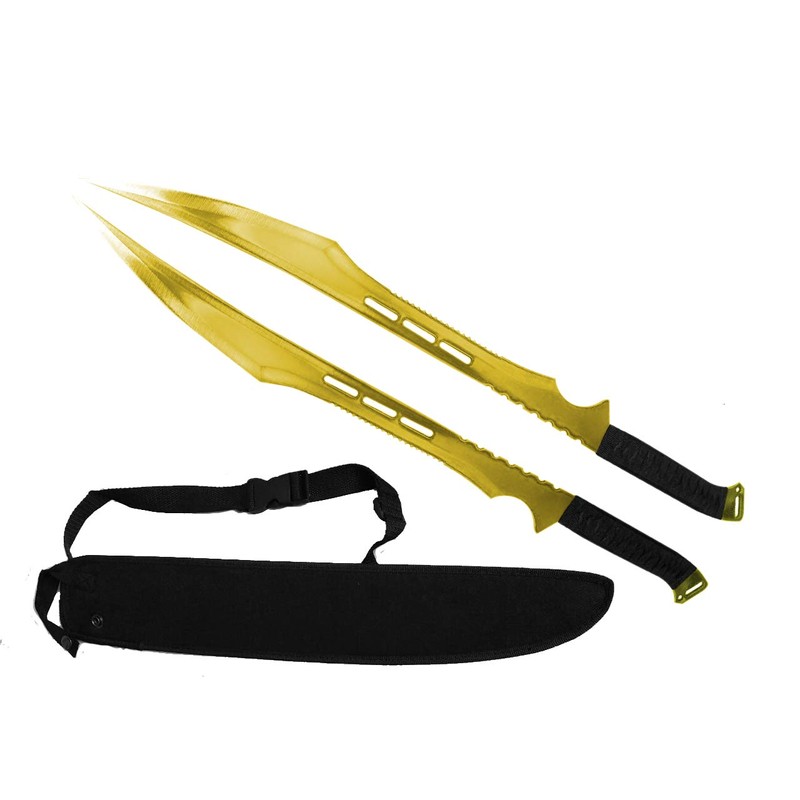 Tactical Master 27 Inch Twin Machete Set Full Tang Outdoor