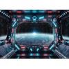 SJOLOON Spaceship Interior Backdrop Planet Earth Backdrop Exploration Science Fiction
