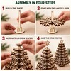 Christmas Tree, Wooden 3D Snowflake Tabletop DIY Paintable Holiday Decor
