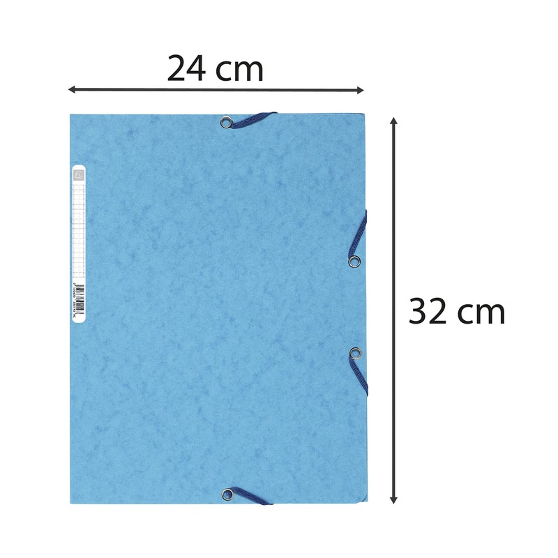 Exacompta - Ref 55550E - Europa Elasticated 3 Flap Folders