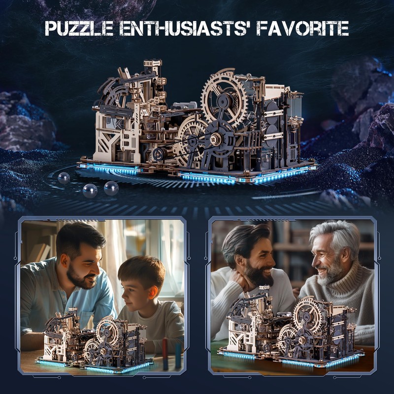 ROKR 3D Puzzles Marble Run Link Pack LG01(Connects Marble Night