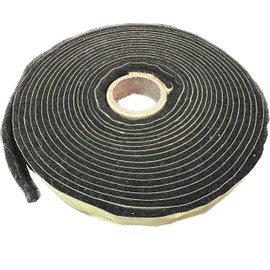 Total Control Black High Temp BBQ Smoker Gasket, Self Stick - Self Stick (1/2" X 1/8" X 7 Feet)