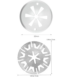 Bohaner 80 Pcs Car Heat Shield Clips Exhaust Heat Shield Clips Repair Kit Metal Locking Star Washers Fasteners and Fixing Clips 2 Style Nut Washers