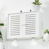 Hooyage WiFi Storage Box Wall Mount Router Shelf Wooden WiFi