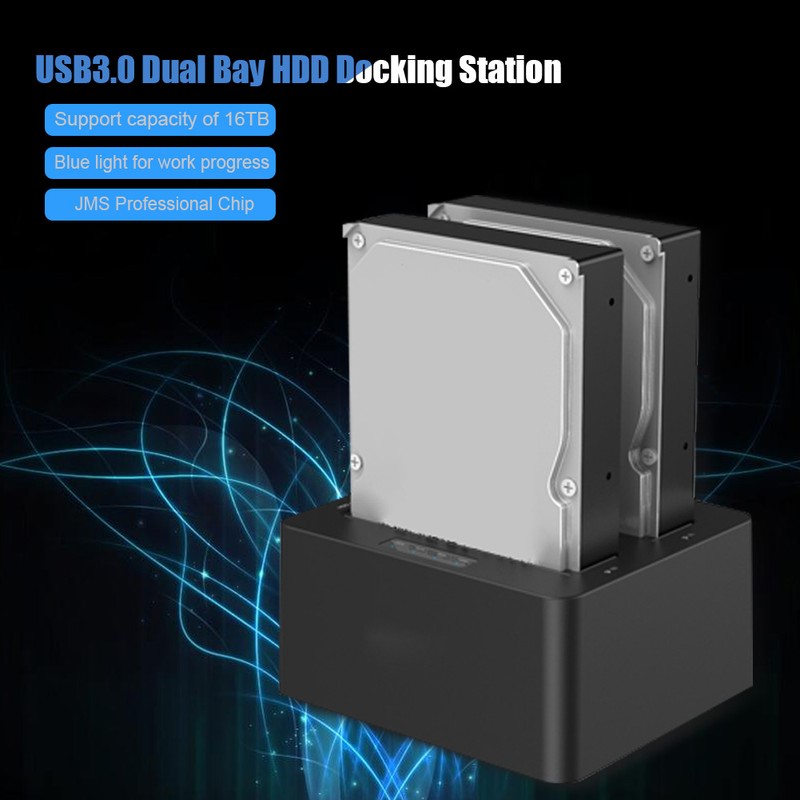 ORICO 6629US3 2.5/3.5in USB3.0 Dual Bay SSD HDD Holder Docking
