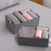 Fabric Storage Bin 3 Pack Foldable Cotton Linen Storage Basket