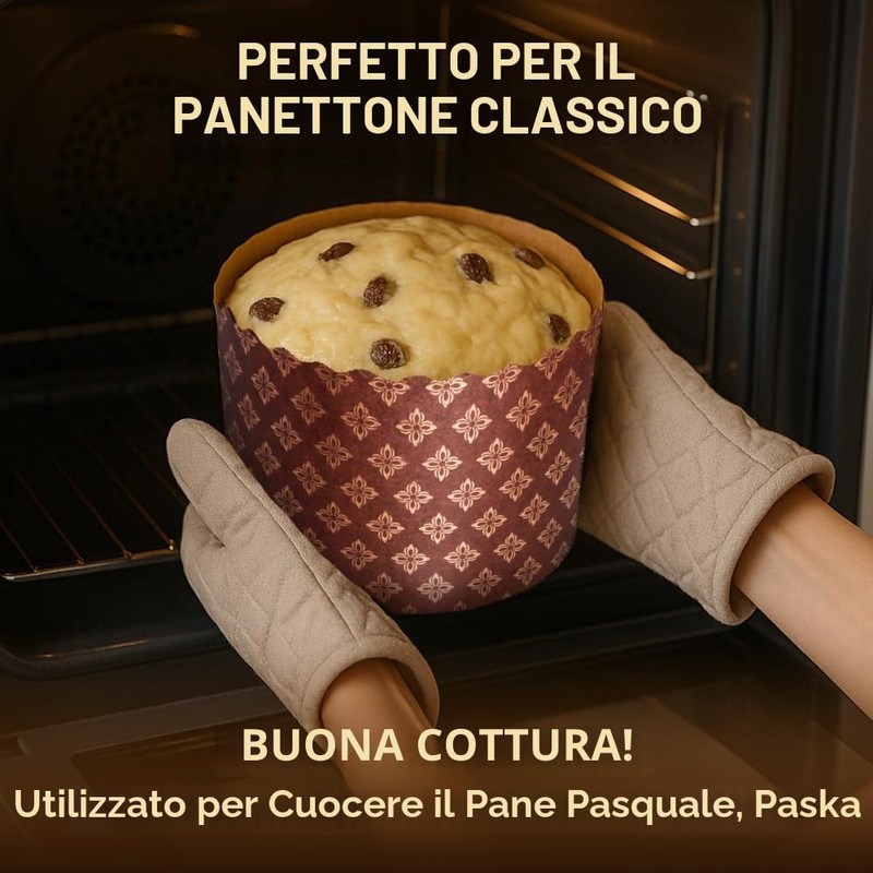 Paska Mold Kulich - Stampi per panettone in carta (12
