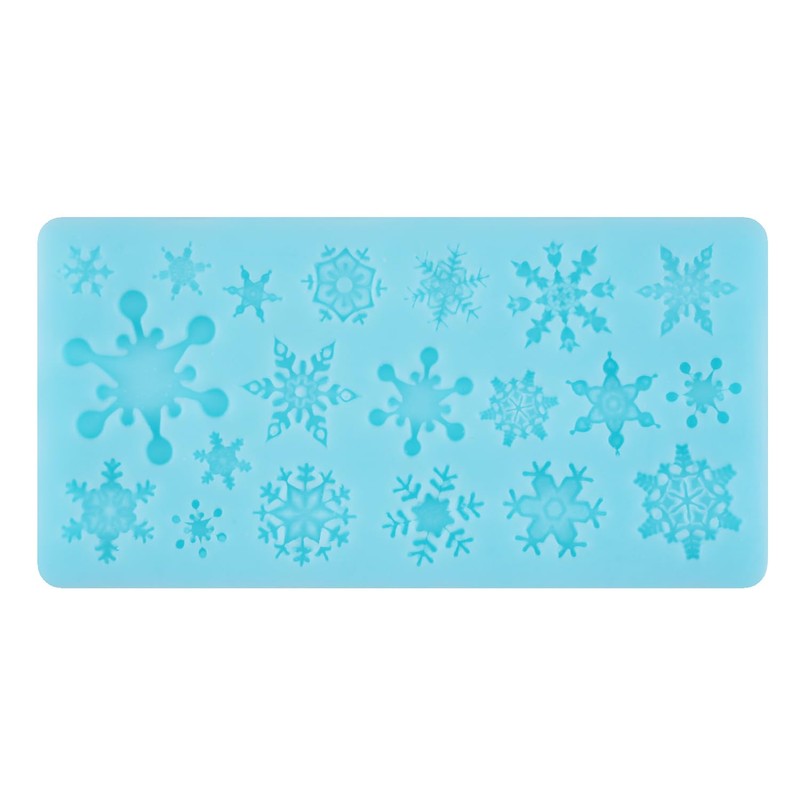 Christmas Snowflake Fondant Molds 3D Snowflake Silicone Mold