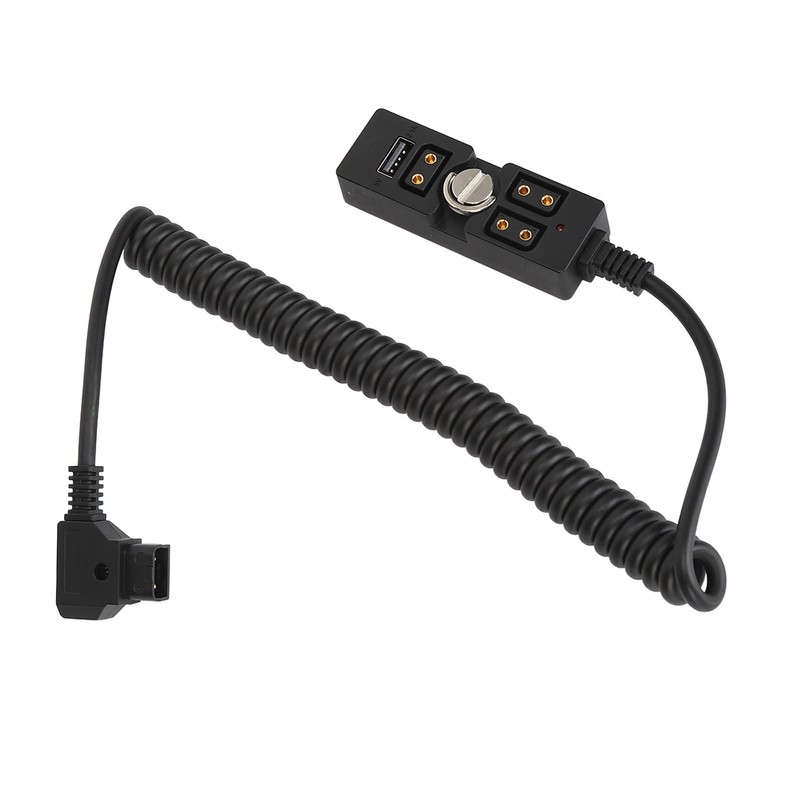 D Tap Male to 3 Port Female Splitter with 5V
