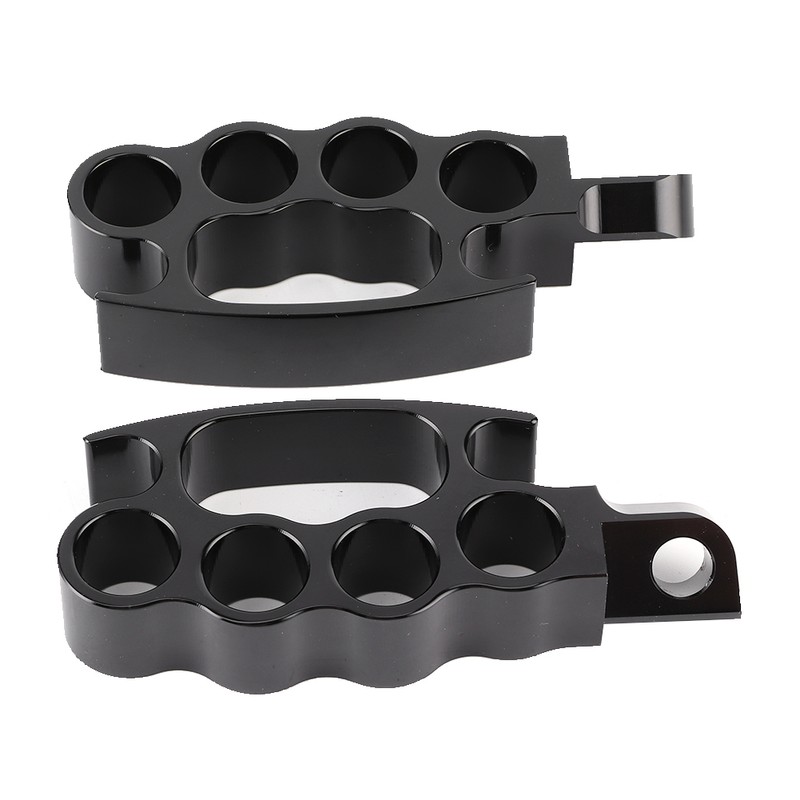 2pcs Aluminum Flying Knuckle Control Foot Peg Motorcycle Footrests Pedal