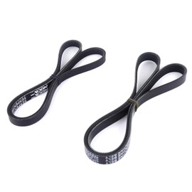 WINBEST 4PK1005 5PK1130 2X EPDM Serpentine Belt Set Fit for Mitsubishi 1999-2004 Montero Sport 3.5L, 1999-2000 Montero 3.5L