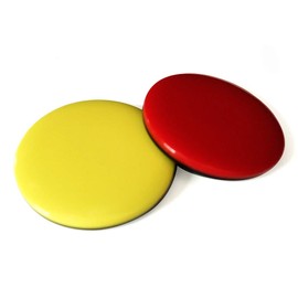 referee at work Referee Voter Tokens Set of Red and Yellow Dialing Coin