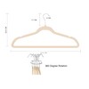 TechZoo 50 Pack Premium Quality Velvet Hangers, Anti-Slip, Heavy Duty,