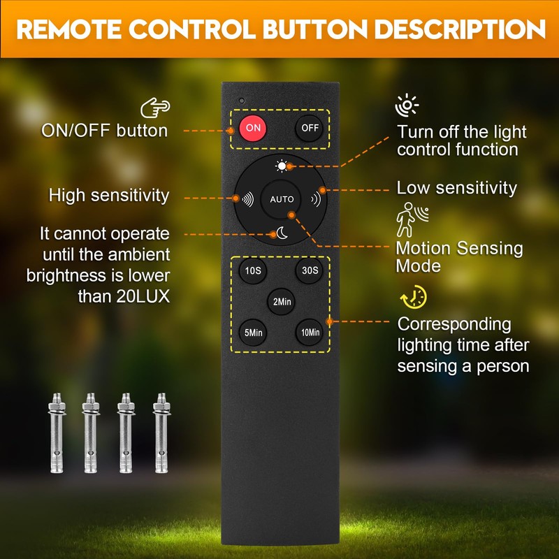 papasbox 50 W LED Spotlight with Motion Sensor Outdoor Light