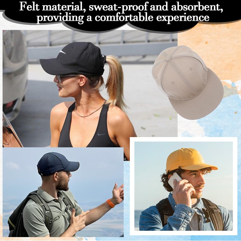 Ymapinc 10Pcs Hat Sweat Liner Protector Baseball Caps Inserts Shapers,