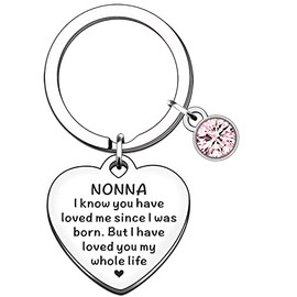 TTOVEN Nonna Keyring - Mothers Day Gifts for Nonna
