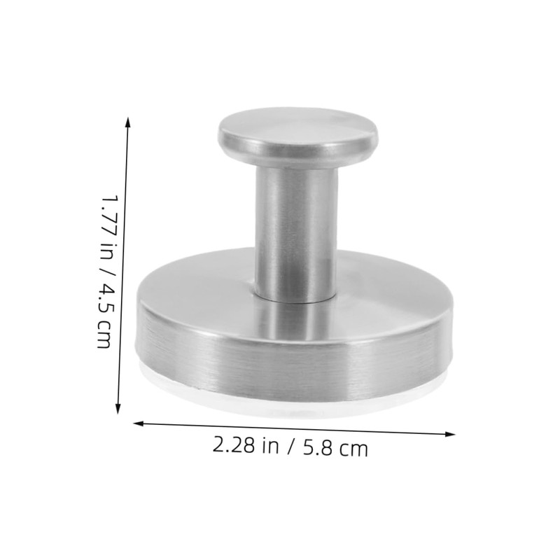 Operitacx 4pcs No Drill Stainless Steel Suction Cup Hooks Strong