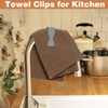 8Pcs Towel Clips for Kitchen, Hand Towel Clips Towel Clamps,