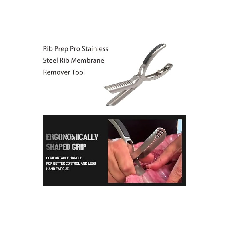 Rib Membrane Removal Tool，Heavy Duty Membrane Skin Removal for BBQ，Premium