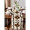Boho Western Table Runner 72 Inches Long Cotton Linen Tablerunner