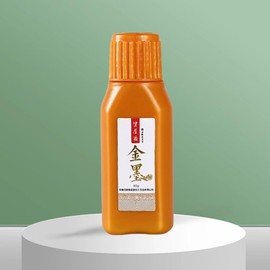 Flmouce Gold Sumi Ink 60ml, Gold Chinese Calligraphy Ink, Brush and Calligraphy Practice Ink,Liquid Golden Carbon Ink, Manga Ink (2.03oz, Gold)