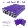 9.45" 30 varillas de espuma flexible moradas para el cabello,