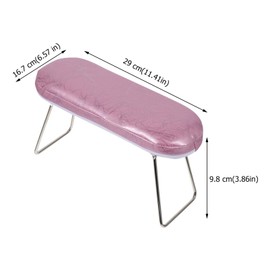 SAFIGLE Portable Nail Art Hand Rest Pillow Comfortable Wrist Cushion for Manicure Compact Design for Nail Salons and Home Use Durable PU Leather Easy to Use Suitable