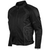 Vance Leather Roadside Mens Black All-Season Reflective Mesh & Textile