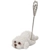 Uvia H24171 Stomach Toy Poodle White Memo Holder 2.8 x