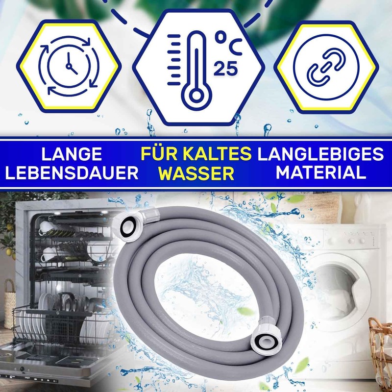 Inlet Hose Washing Machine and Dishwasher 3 m 25°C from
