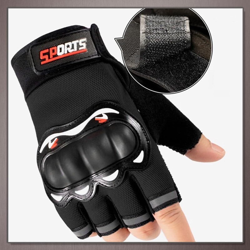 One Limitation TG184 Gloves Cycling Fingerless Protector Velcro Outdoor Men