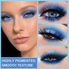 15 Colors Blue Eyeshadow Palette - Glitter Blue Eye shadow/Navy