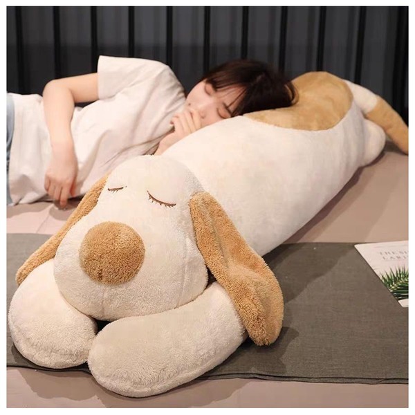 FIAEUGZKM Giant Dog Stuffed Animal 51.18in Large Dog Plush Puppy