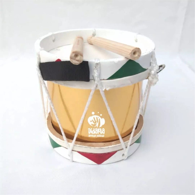 CASTILLO DIDÁCTICO Tambor De Madera, Banda De Guerra Chico De