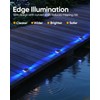 DetarZinLED Solar Driveway Lights Outdoor, 4 Pack IP68 Waterproof Dock