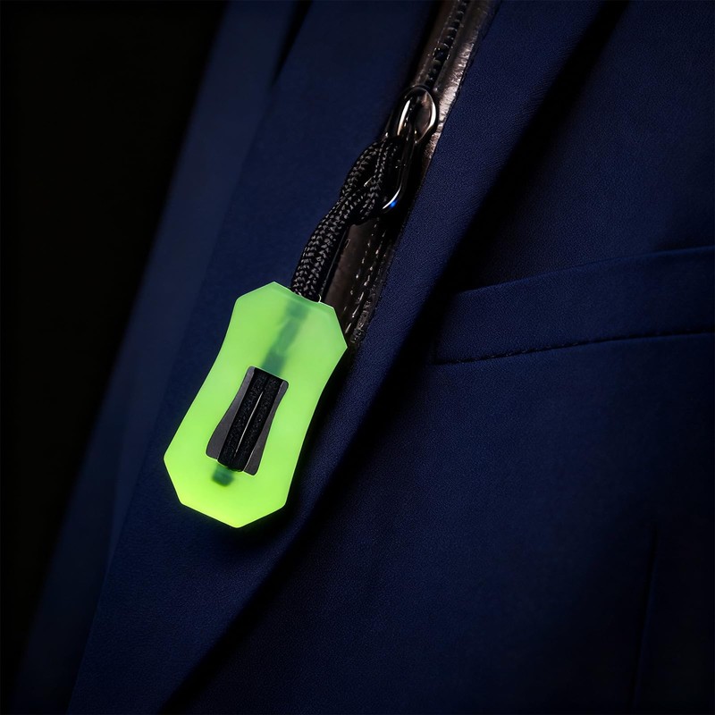 24Pcs Self Luminous Zipper Pulls,Zipper Puller Head Glow in The