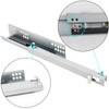 1pair 2 Section Bottom Mounted Drawer Slides with 80 lb