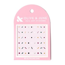 Olive & June Nail Art Stickers | Easy-to-Use Nail Designs | Nail Art Made Easy | Hand-Screened, No-Fade Ink | Accent, Mix & Match, or Cover Chipped Polish | Simple & Shiny