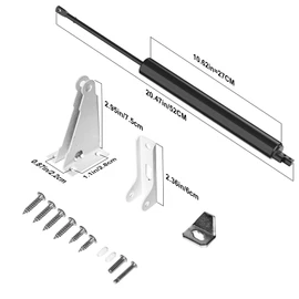 Usaidon Storm Door Closer,Heavy Duty Door Closure with Hold Open Feature & Smooth Closing Motion – for Storm, Screen Doors Black
