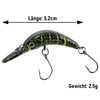 Dr.Fish Trout Wobbler Set Slow Sinking Wobbler 5.2 cm 2.6