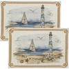Sander Lighthouse Tapestry Placemat 32 x 48 cm Blue /